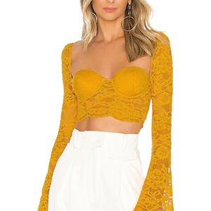 NBD x Naven Serena Crop Top Yellow